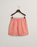 Gant Linen Blend Pull On Shorts in Peachy Pink