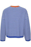 In Wear Ina pullover in blue and white stripe