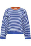 In Wear Ina pullover in blue and white stripe