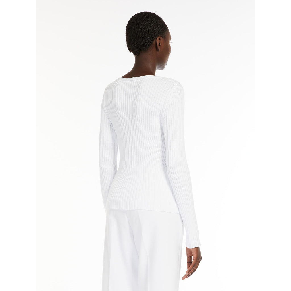 Max Mara Leisure Calcio V-Neck Rib Sweater