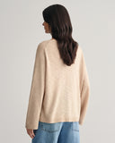 Gant Linen Mix V-Neck Sweater