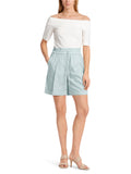 Marc Cain Cotton Shorts in Ice Blue