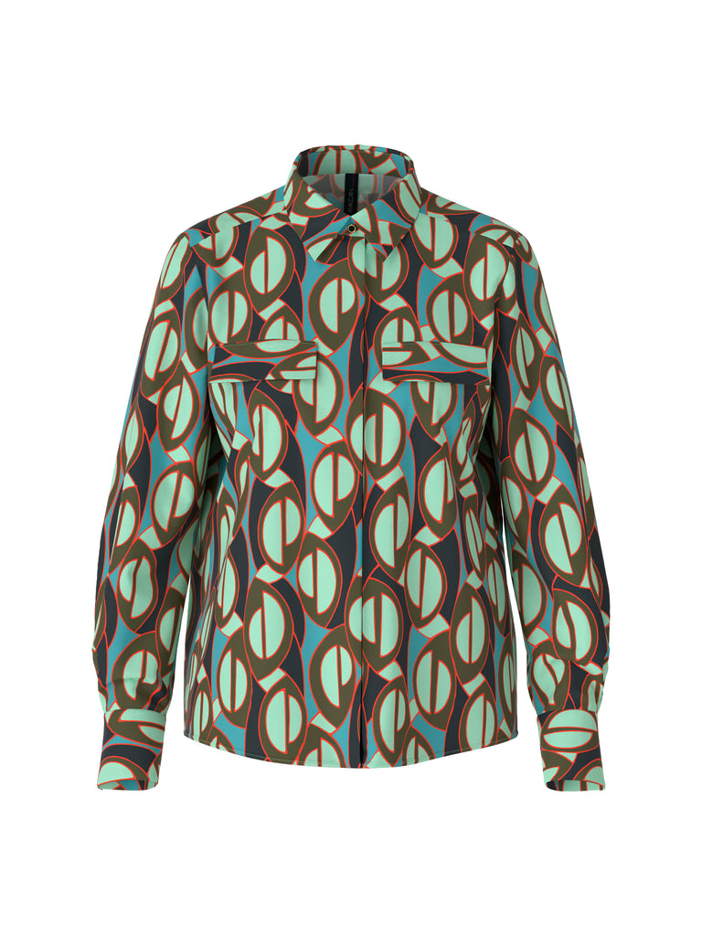 Marc Cain colourful patterned shirt blouse