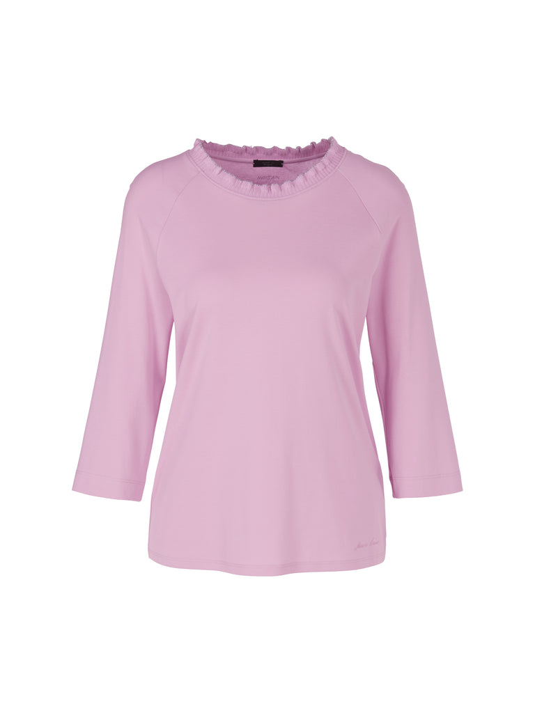 Marc Cain T-shirt with Sleeve in Pink