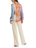 Marc Cain Loose Fitting Fine Silk Blouse