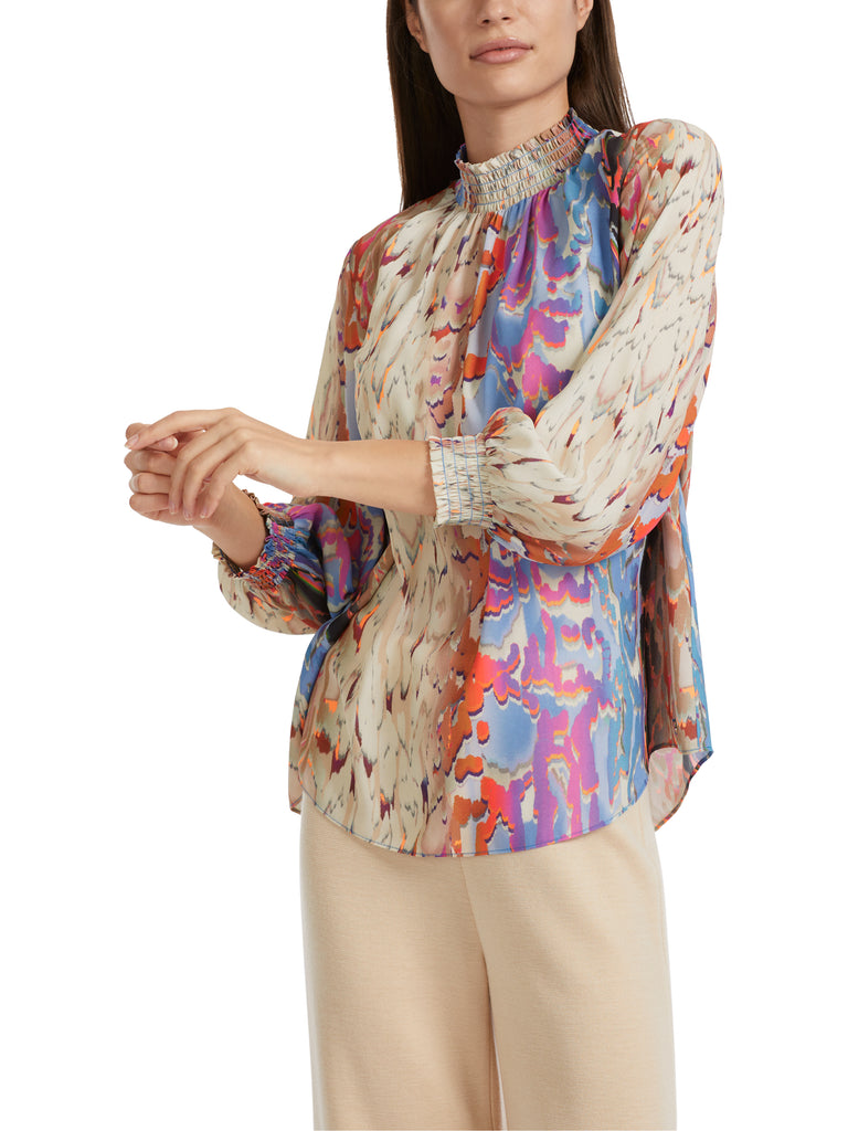 Marc Cain Blouse with Smocked Cuffs