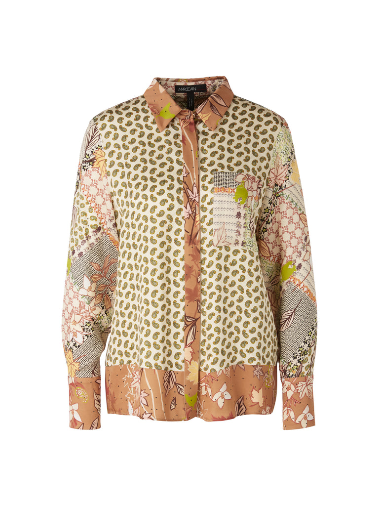 Marc Cain Shirt blouse with Autumnal Print