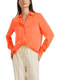 Marc Cain Classic Blouse with v-neck bright coral
