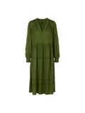 Marc Cain Smock Style Dress with V-Neck and ruffle details