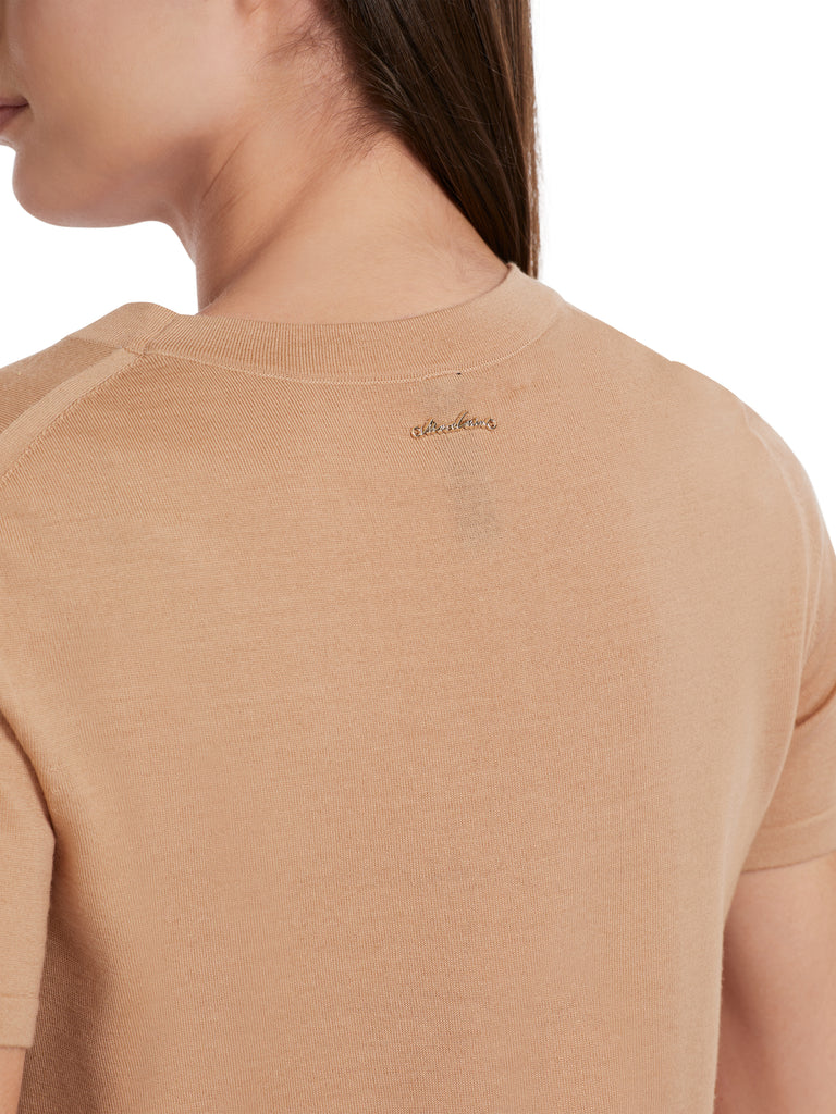Marc Cain Short Sleeve Sweater in Toffee
