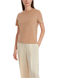 Marc Cain Short Sleeve Sweater in Toffee
