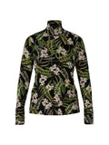 Marc Cain Printed Ribbed Long Sleeve Top