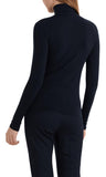 Marc Cain Essentials Delicate Polo Neck in Navy