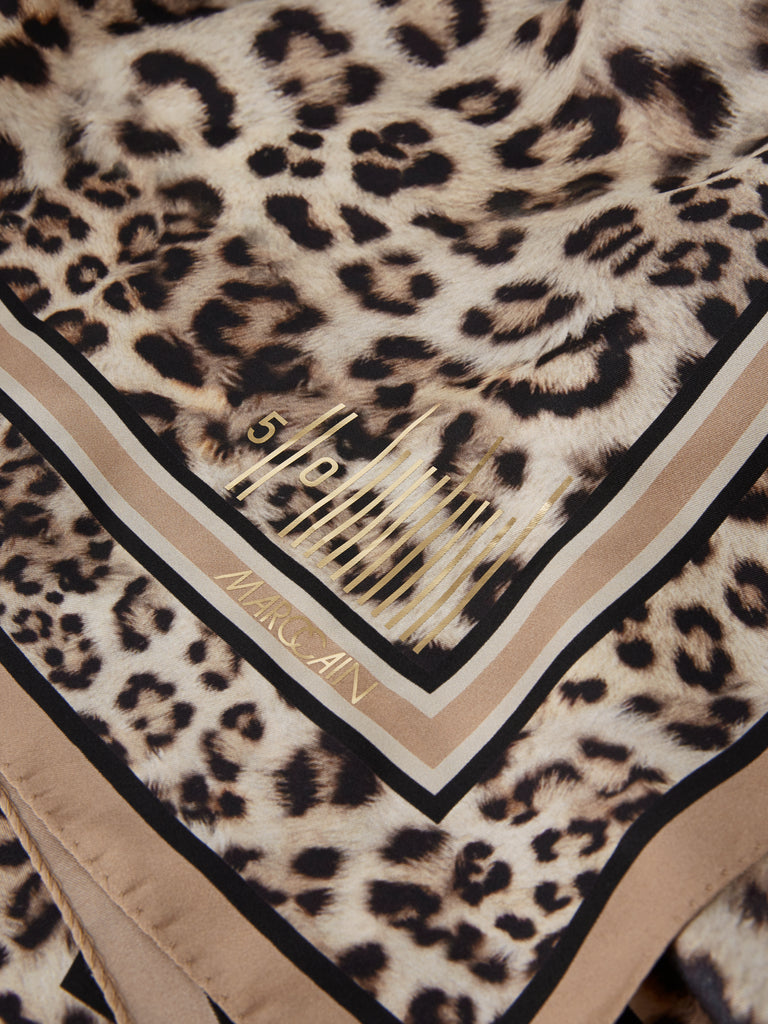 Marc Cain Scarf in Leopard Print