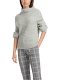 Marc Cain knitted sweater in silver grey