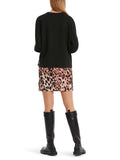 Marc Cain Raglan sweatshirt with material mix in black