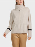 Marc Cain Wool and Cashmere Blend Cardigan with Zip Detail