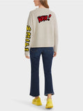 Marc Cain Fun Logo Sweater with v-neck