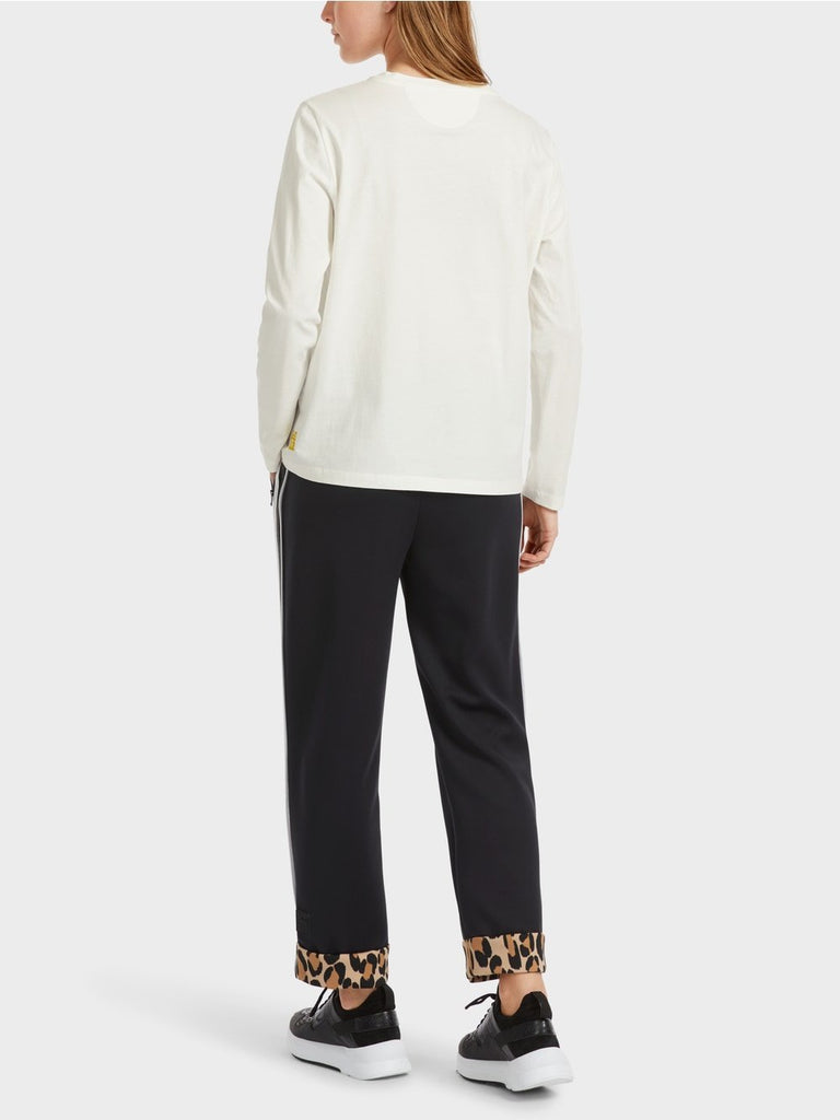 Marc Cain Long Sleeve T-shirt with mixed print