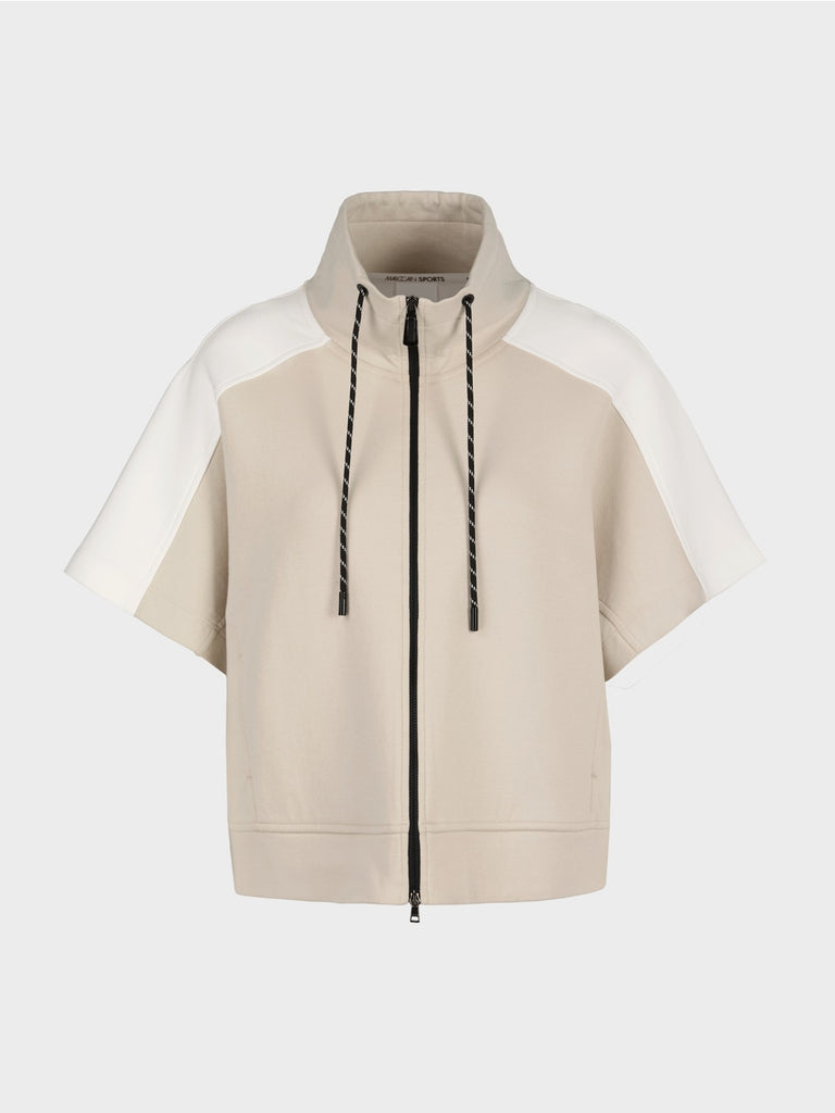 Marc Cain zip jacket with short sleeve