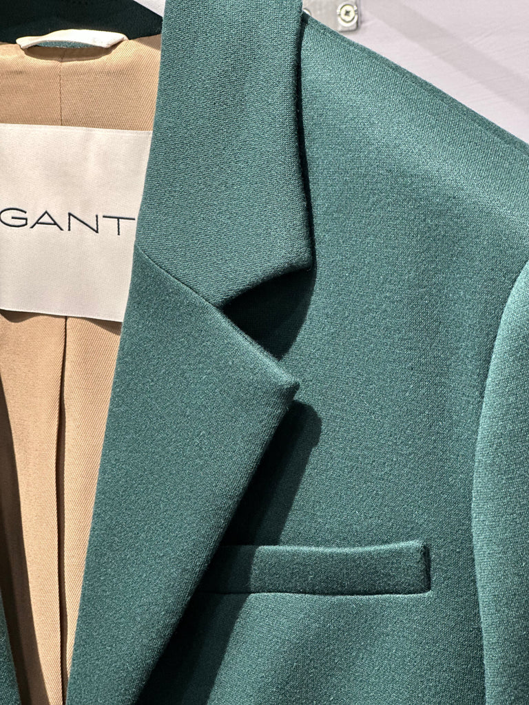 Gant Regular Jersey Blazer in Green