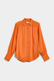 Gant Regular Satin Shirt in Orange
