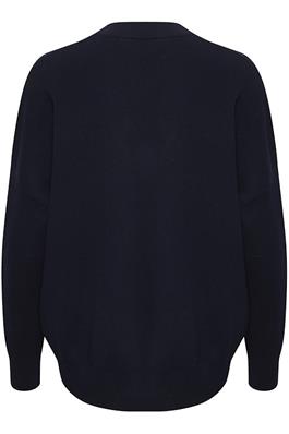 In Wear Foster V-Neck Sweater in Marine Blue